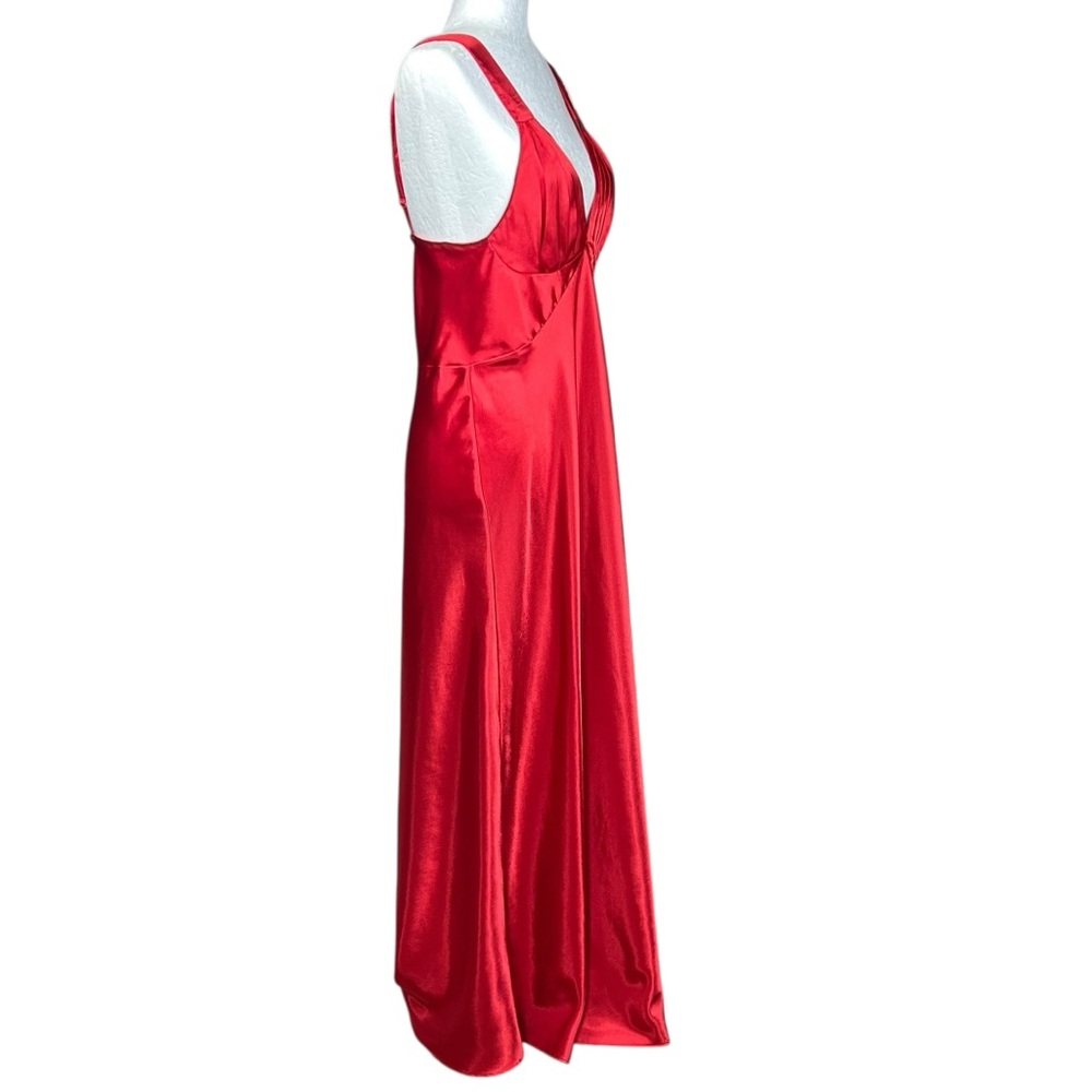 Frederick's Of Hollywood Vintage Red Maxi Slip Dress L Lingerie - Picture 3 of 13